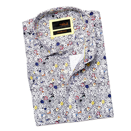 Buncha Buttons Short Sleeve Button Down Shirt Short Sleeve Eight-X