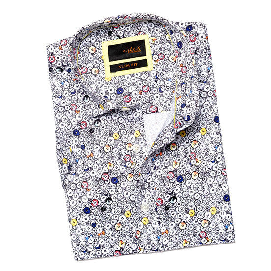 Buncha Buttons Short Sleeve Button Down Shirt Short Sleeve Eight-X