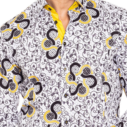 Honeycomb Hive Button Down Shirt Button Down Shirts Eight-X