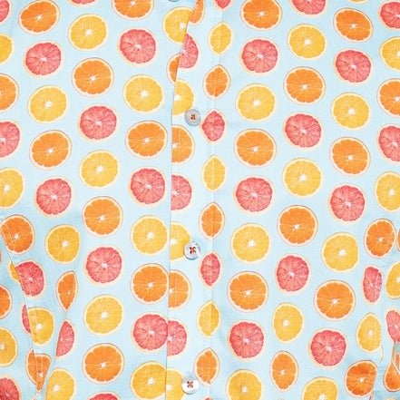 Citrus Squeeze Short Sleeve Button Down Shirt Short Sleeve Eight-X
