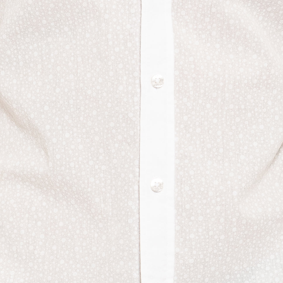 Subtle Bubbles Short Sleeve Shirt - White Button Down Shirts Eight-X
