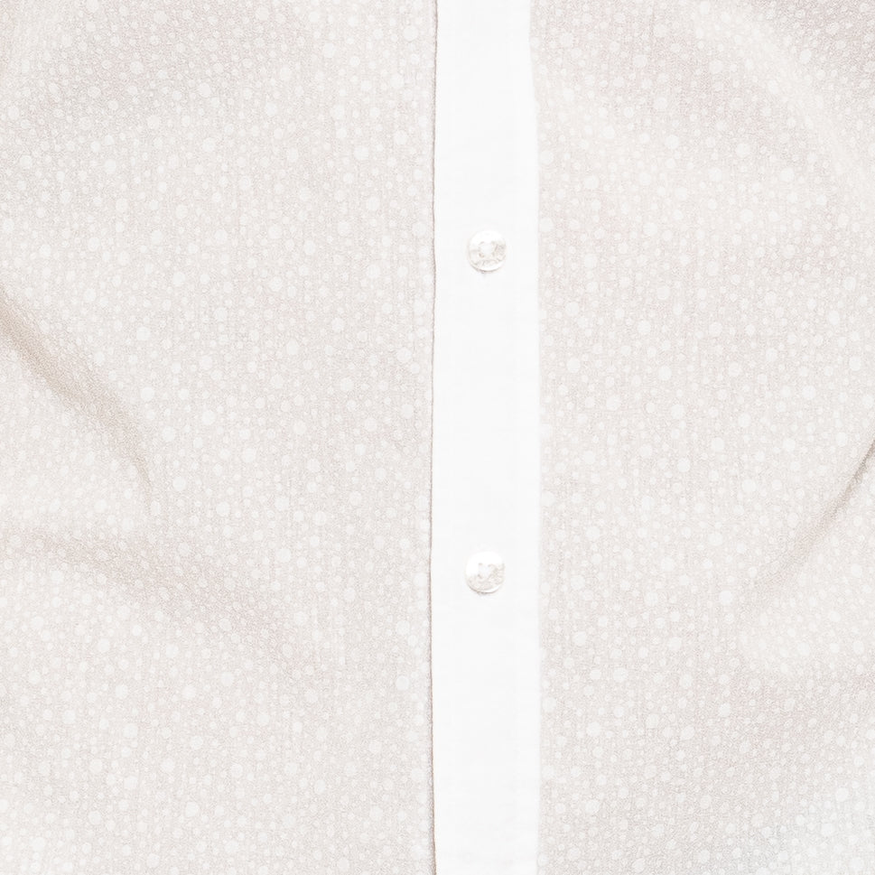 Subtle Bubbles Short Sleeve Shirt - White Short Sleeve Button Down Eight-X   