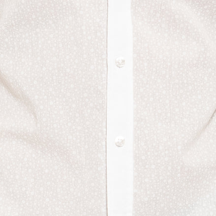 Subtle Bubbles Short Sleeve Shirt - White Button Down Shirts Eight-X