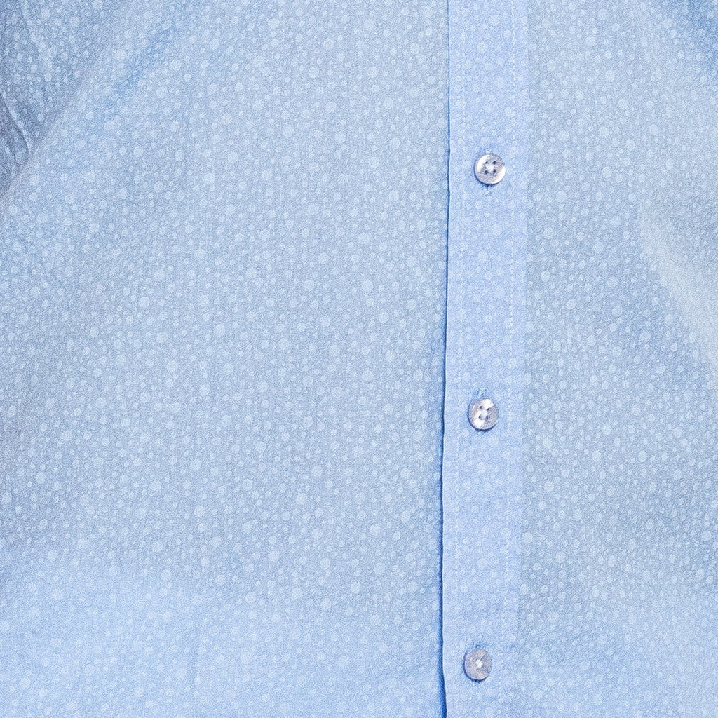 Subtle Bubbles Short Sleeve Shirt - Blue Short Sleeve Button Down Eight-X   