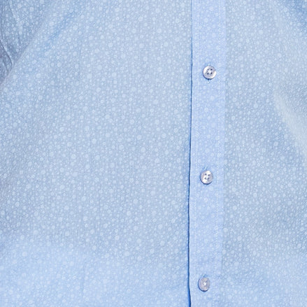 Subtle Bubbles Short Sleeve Shirt - Blue Short Sleeve Eight-X