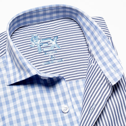 FROG Duality Button Down Shirt - Blue/Grey Button Down Shirts Eight-X
