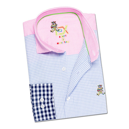 FROG Plaid Combo Button Down Shirt Button Down Shirts Eight-X
