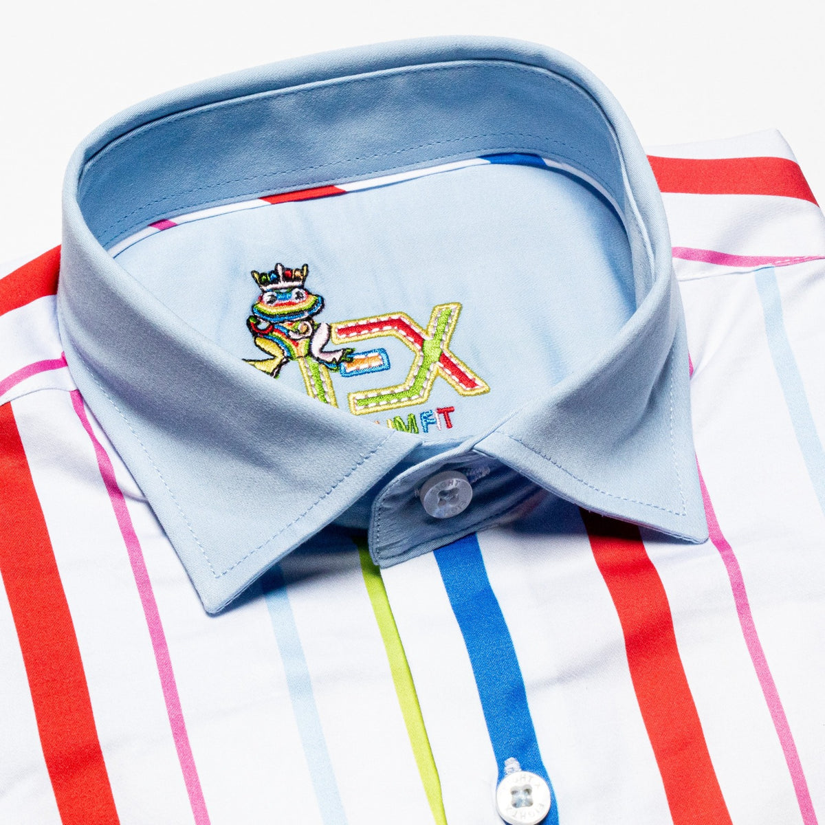 FROG Stripe Sampler Button Down Shirt Button Down Shirts Eight-X