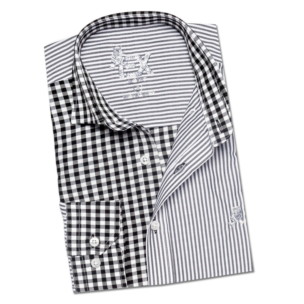 FROG Duality Button Down Shirt - Grey Long Sleeve Button Down Eight-X   