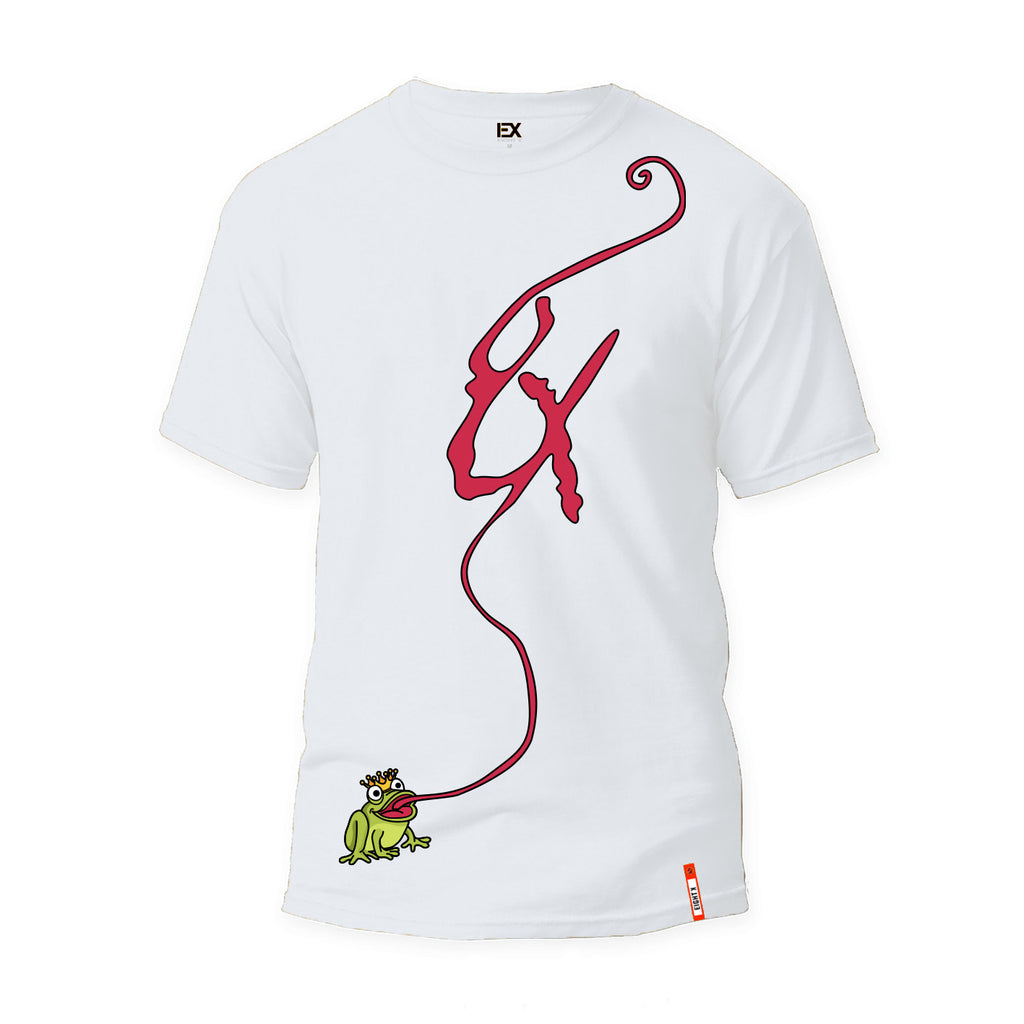 Tongue Twister Graphic T-Shirt - White Graphic T-Shirts Eight-X   