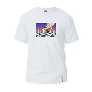Knight Fall Graphic T-Shirt - White  Eight-X   