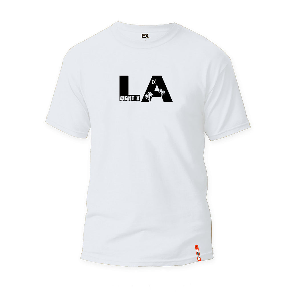 A Day in LA Graphic T-Shirt - White Graphic T-Shirts Eight-X   