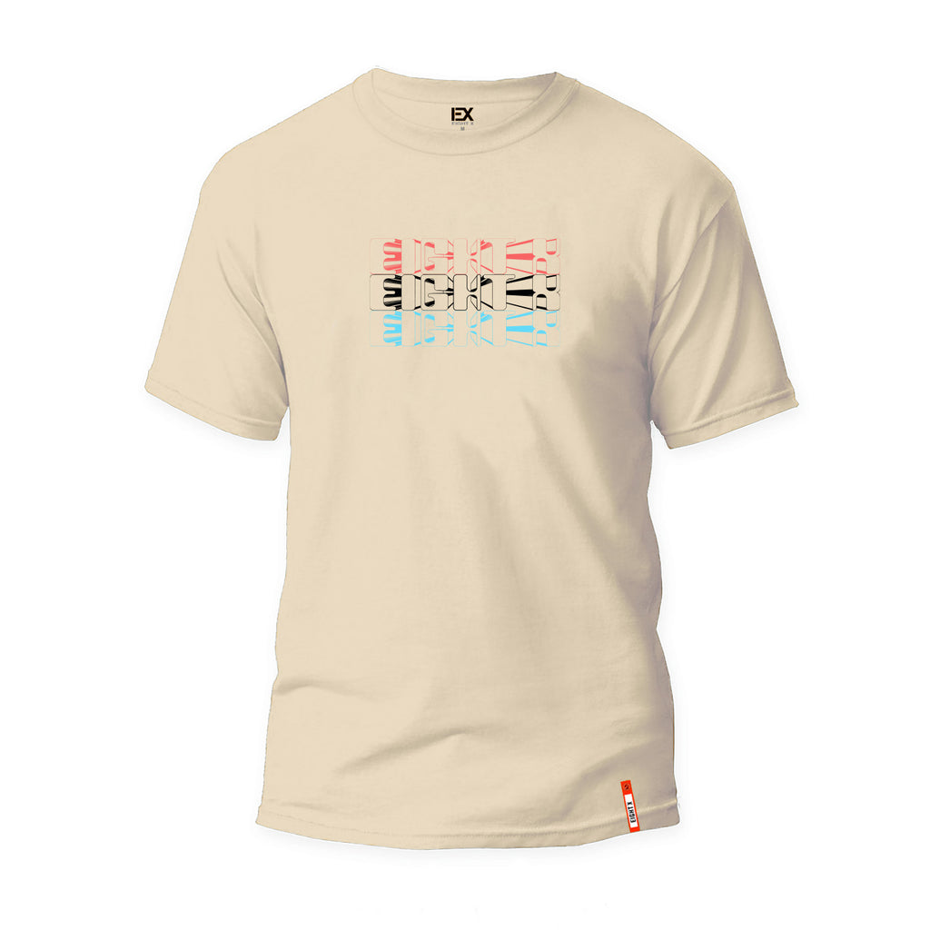 Rocket Pop Logo Graphic T-Shirt - Beige Graphic T-Shirts Eight-X   