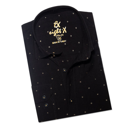Gold Sparkle Button Down Shirt Button Down Shirts Eight-X
