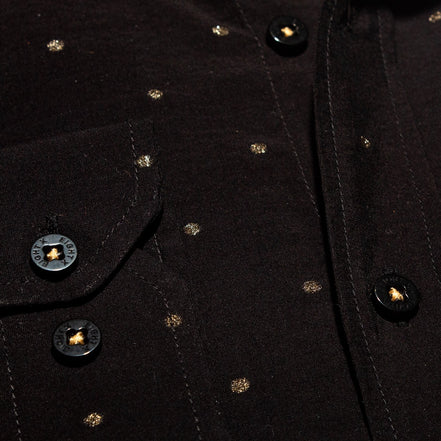 Gold Sparkle Button Down Shirt Button Down Shirts Eight-X