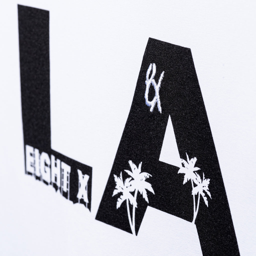 A Day in LA Graphic T-Shirt - White Graphic T-Shirts Eight-X   