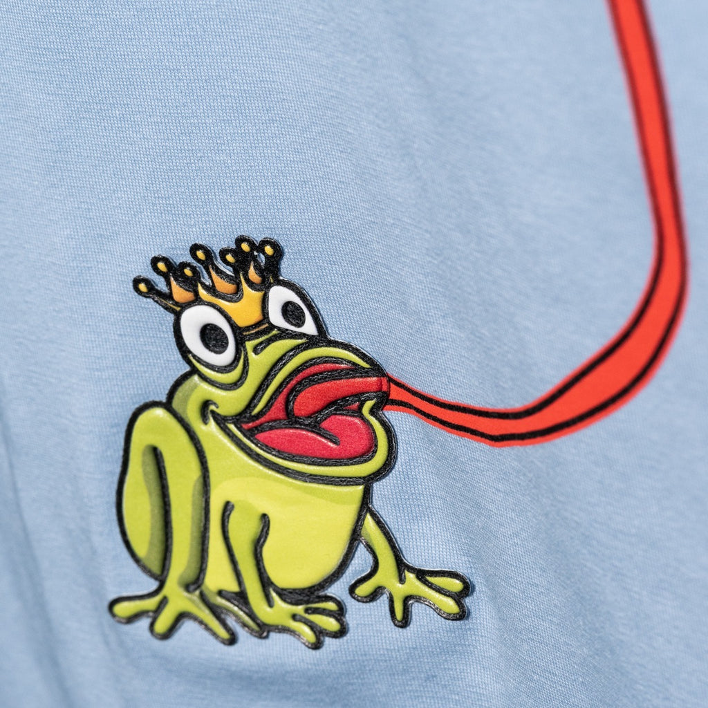 Tongue Twister Graphic T-Shirt - Light Blue Graphic T-Shirts Eight-X   