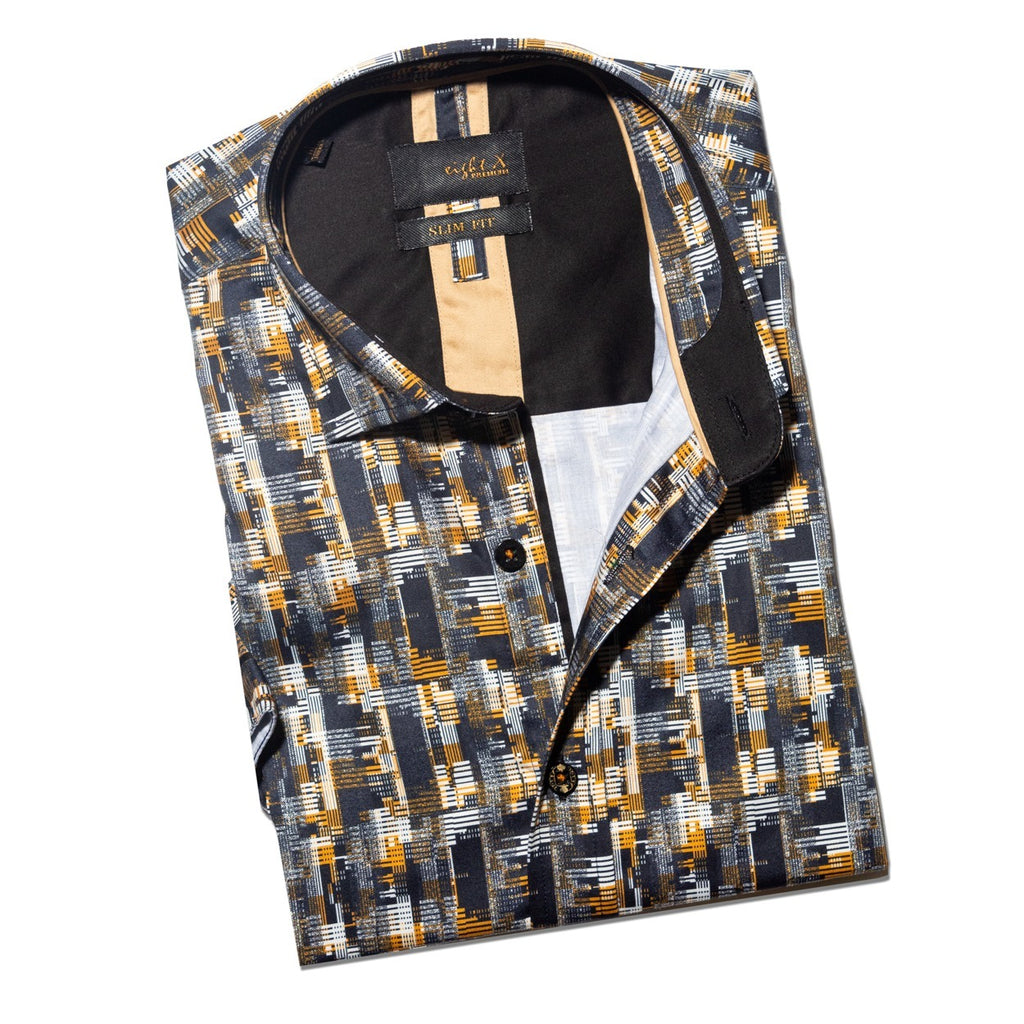 Golden Glitch Short Sleeve Shirt  Eight-X   