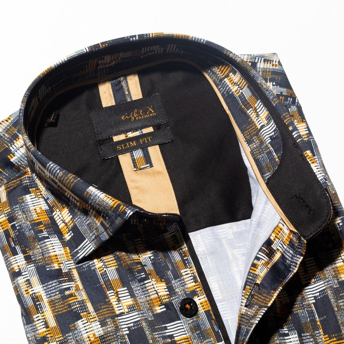 Golden Glitch Short Sleeve Shirt Short Sleeve Eight-X