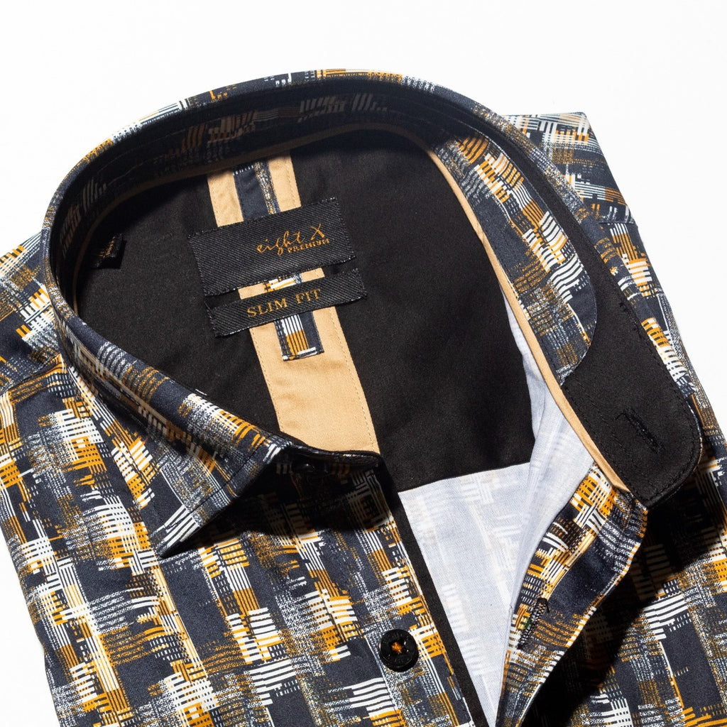 Golden Glitch Short Sleeve Shirt  Eight-X   