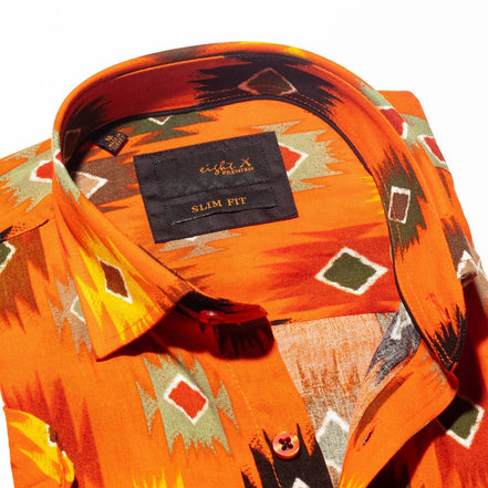 Southwestern Sunset Short Sleeve Shirt Short Sleeve Eight-X