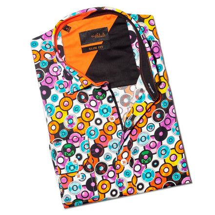Disc Man Button Down Shirt Button Down Shirts Eight-X