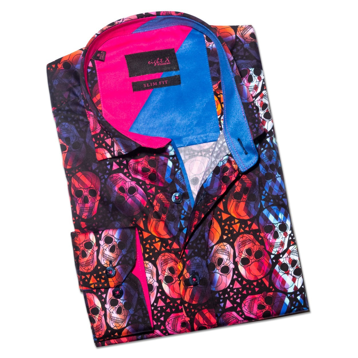 Floating Skulls Button Down Shirt Button Down Shirts Eight-X