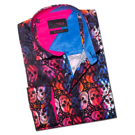 Floating Skulls Button Down Shirt Button Down Shirts Eight-X