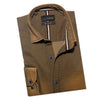 Denim Stretch Button Down Shirt - Craftsman Brown Button Down Shirts Eight-X