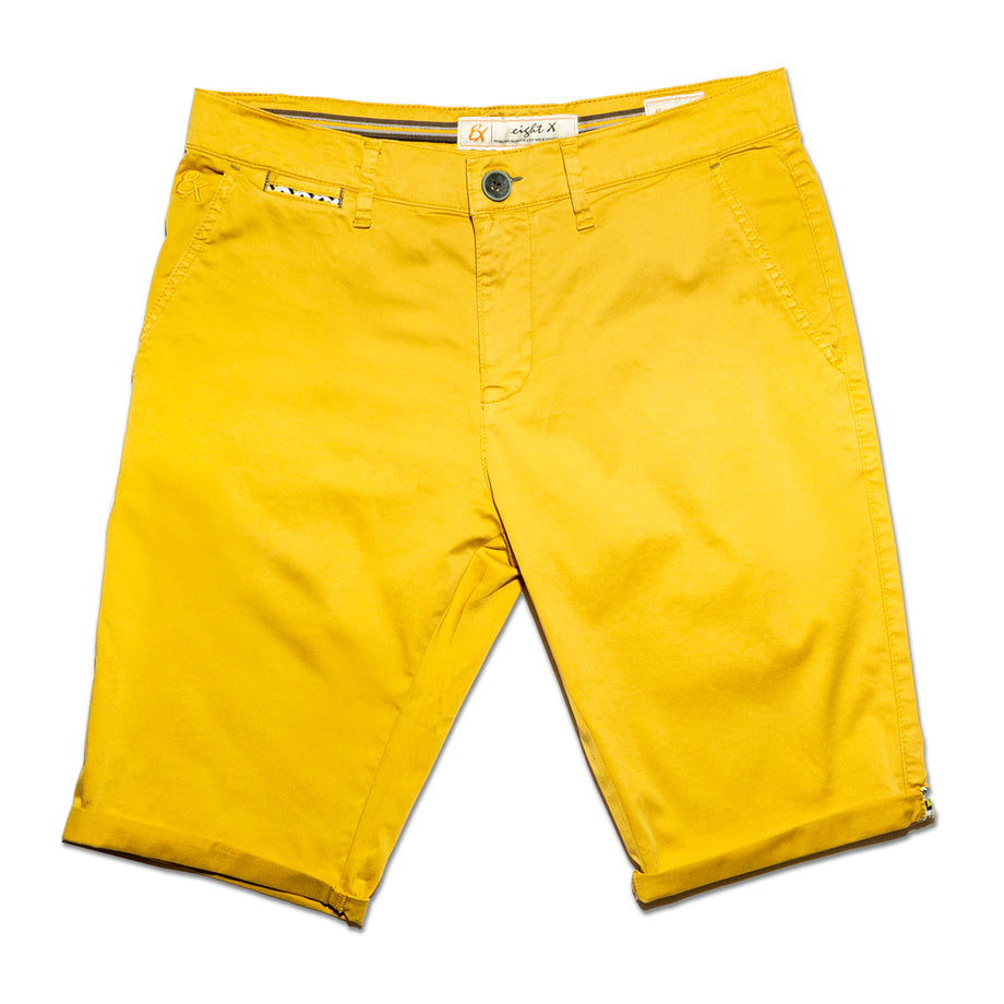 Mustard chino shorts hot sale