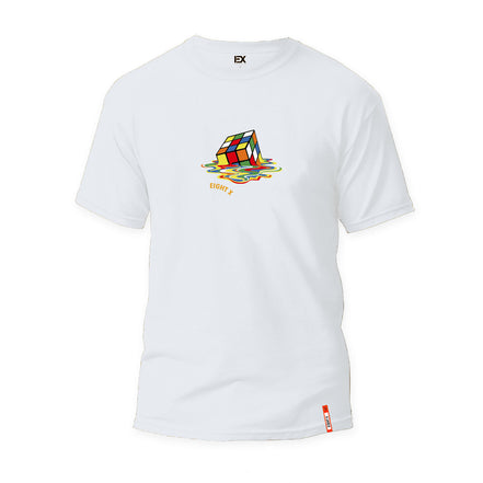 Cubed Graphic T-Shirt - White  Eight-X WHITE S 