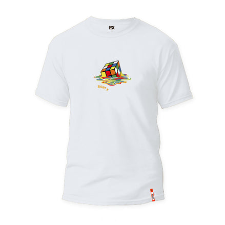 Cubed Graphic T-Shirt - White  Eight-X WHITE S 