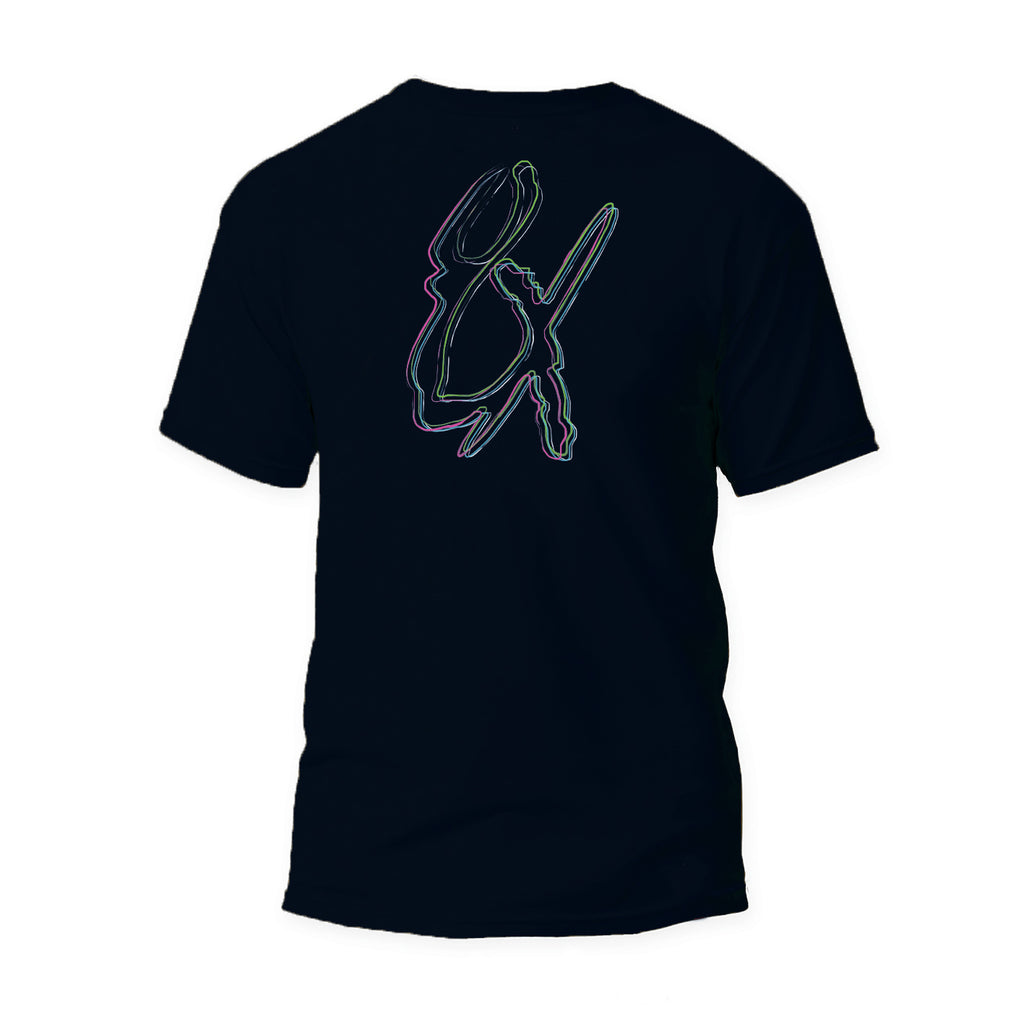 Frequency Logo Graphic T-Shirt - Navy  Eight-X   