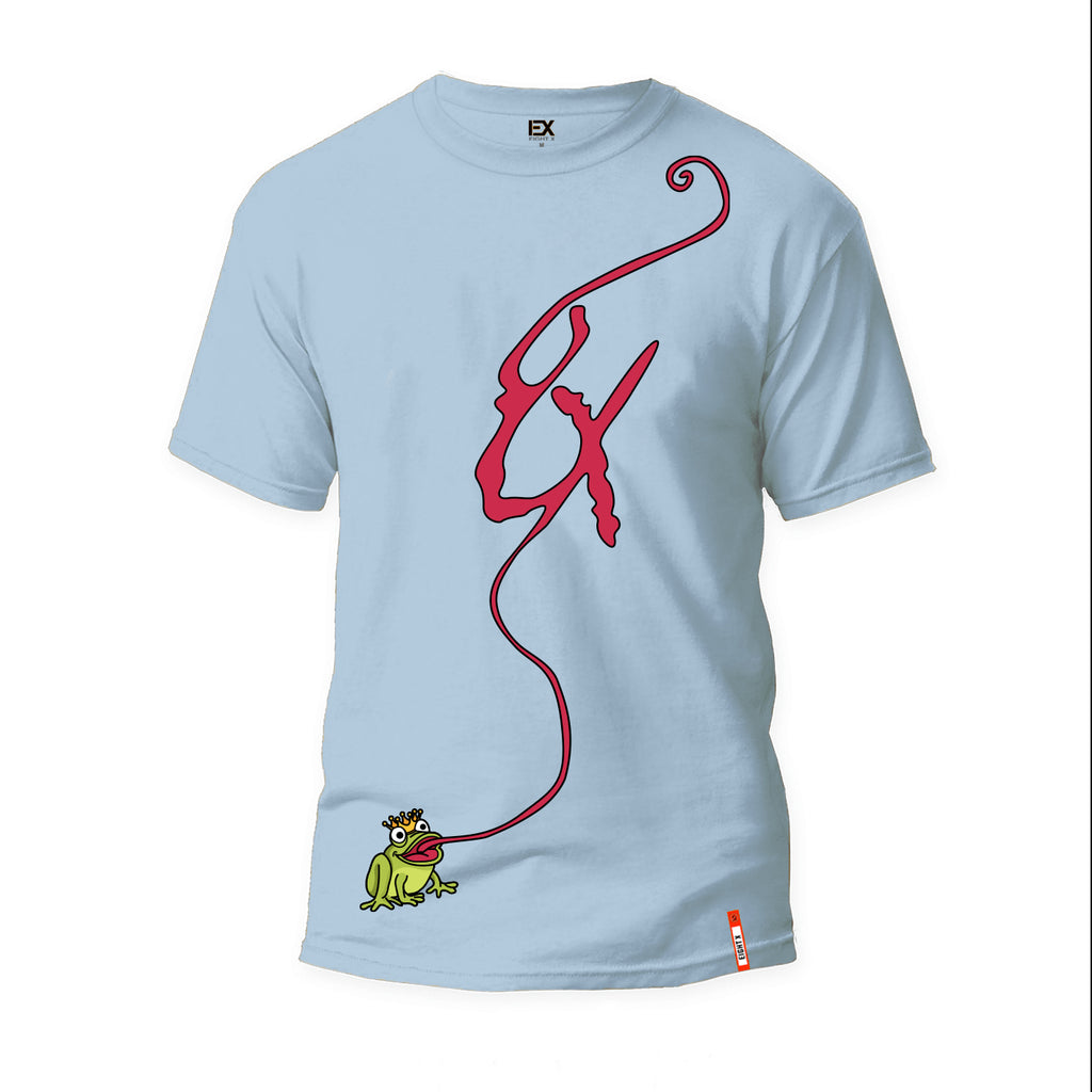 Tongue Twister Graphic T-Shirt - Light Blue Graphic T-Shirts Eight-X   