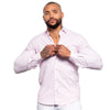 FROG Striped Button Down Shirt - Light Pink  Eight-X   