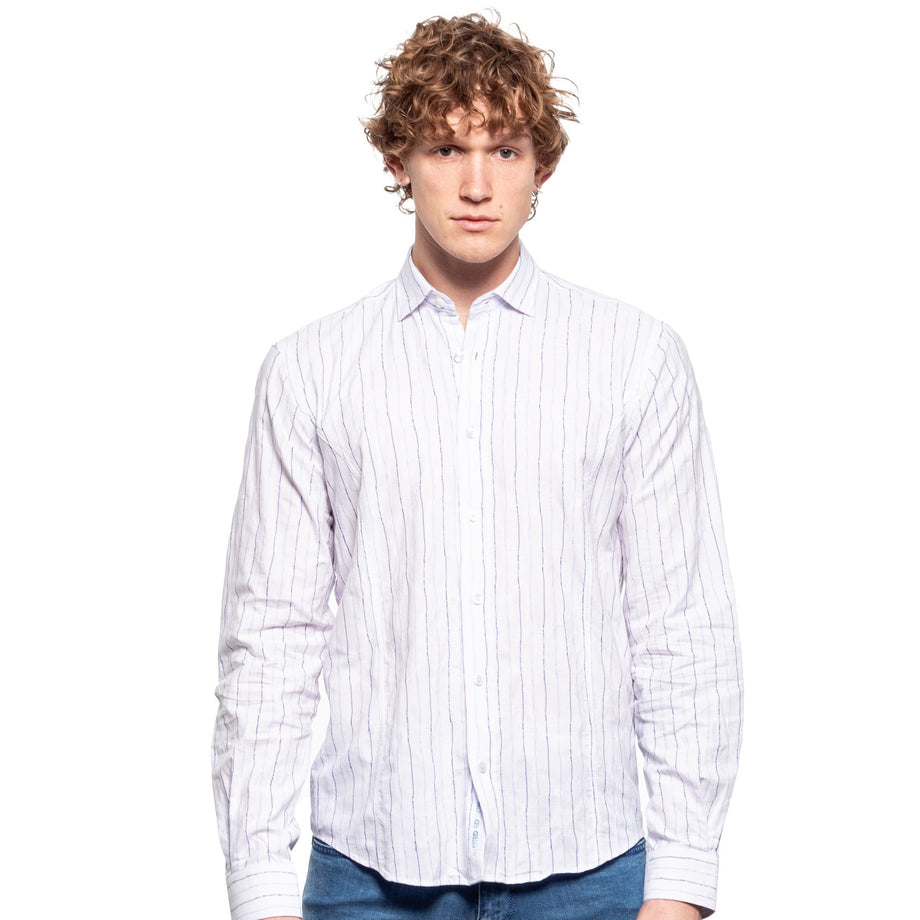 Skinny Stripes Button Down Shirt Eight-X Skinny Stripes Button Down Shirt Eight-X