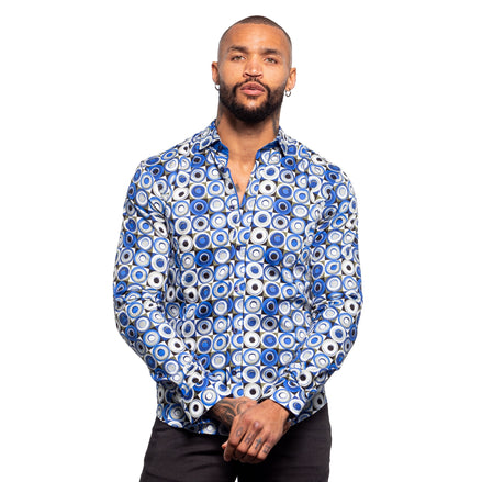 Around the Universe PM Edition Shirt Button Down Shirts Eight-X BLUE S