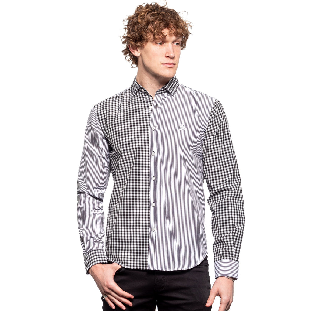 FROG Duality Button Down Shirt - Grey Long Sleeve Button Down Eight-X   