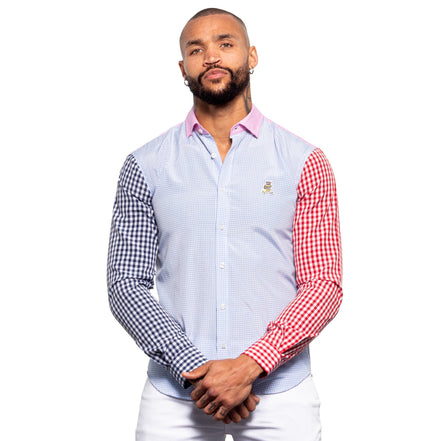 FROG Plaid Combo Button Down Shirt Button Down Shirts Eight-X MULTI S