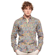 Colored Pencil Button Down Shirt Button Down Shirts Eight-X MULTI S