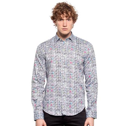 Dance Hall Button Down Shirt Button Down Shirts Eight-X GREY S