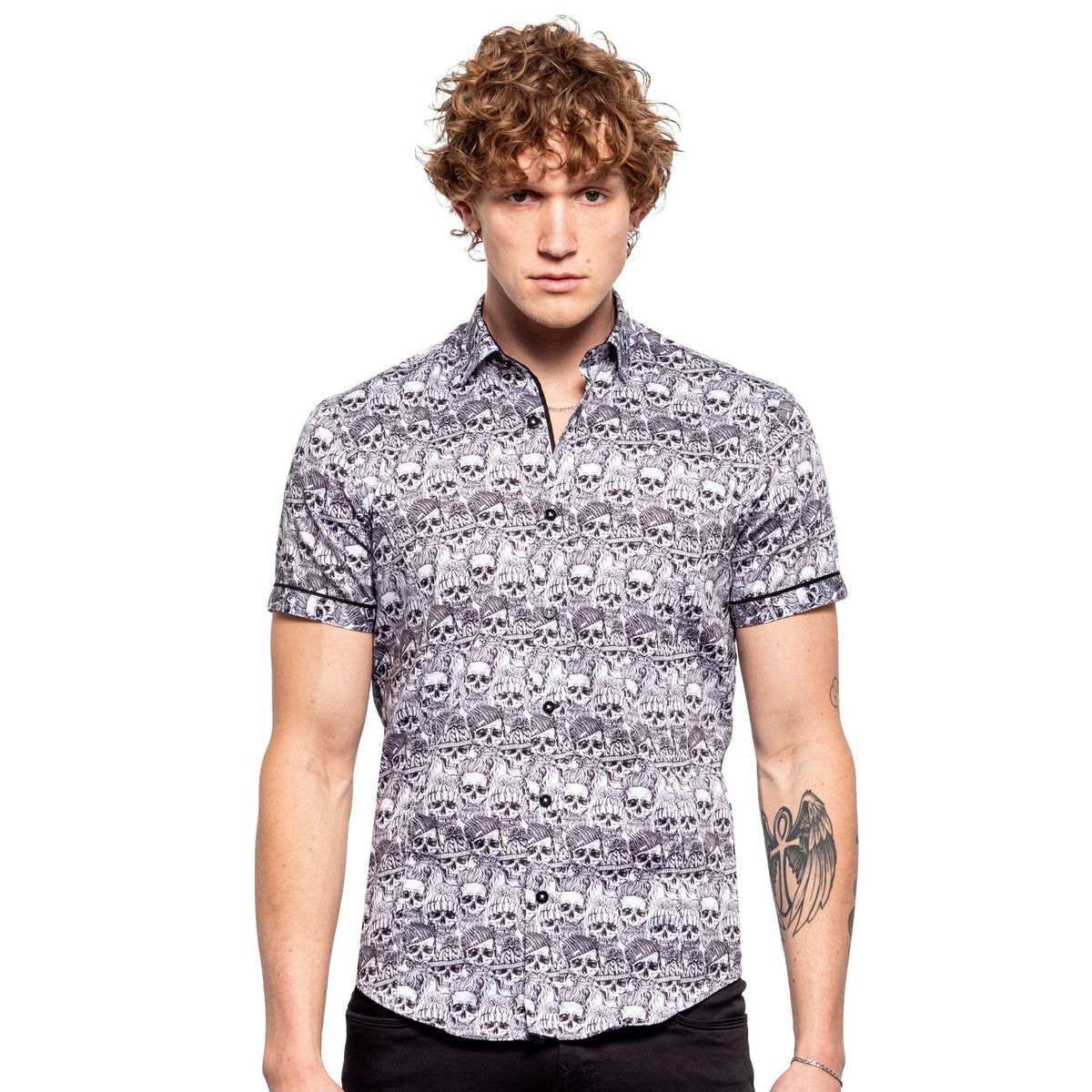 Bone Chill Short Sleeve Shirt Short Sleeve Eight-X GREY S