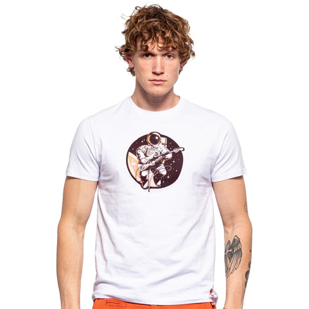 Space Rock Graphic T-Shirt - White  Eight-X