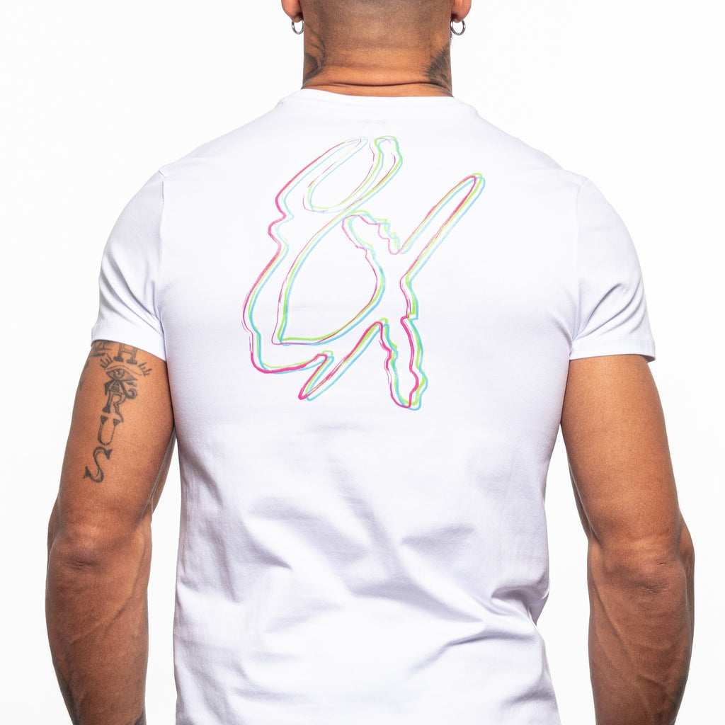 Frequency Logo Graphic T-Shirt - White  Eight-X   