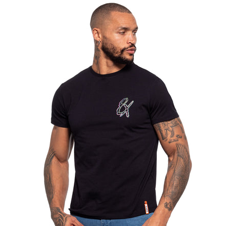 Frequency Logo Graphic T-Shirt - Navy  Eight-X   