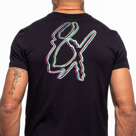Frequency Logo Graphic T-Shirt - Navy  Eight-X   