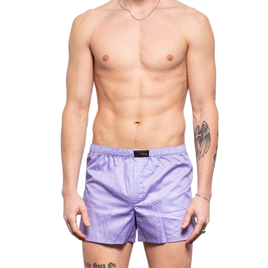 Tiny Dot Boxers Lilac – Eight-X - Main Image