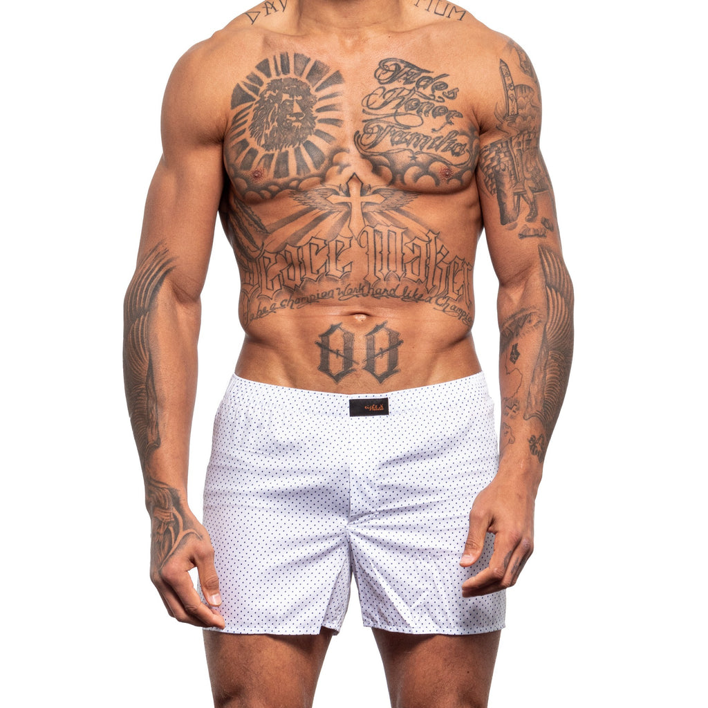 Tiny Dot Boxers - White  Eight-X   