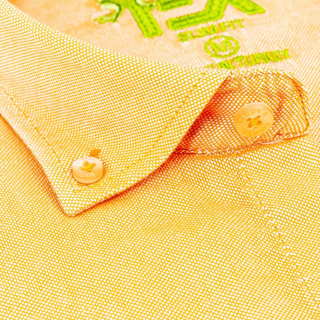 Oxford FROG Button Down Shirt - Orange Long Sleeve Button Down EightX   