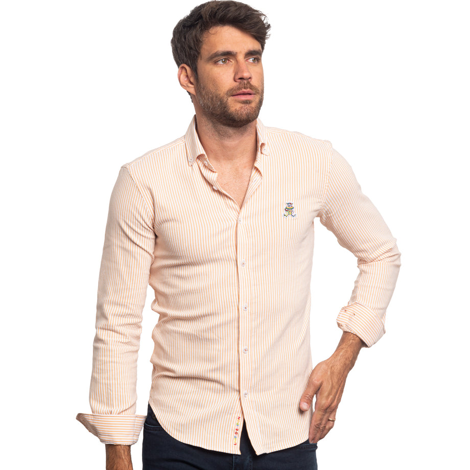 Eight X | Designer Dress Shirts | The Softest Stripe EX Frog Shirt